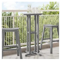 vidaXL Bartisch 55 x 55 x 107 cm Hellgrau