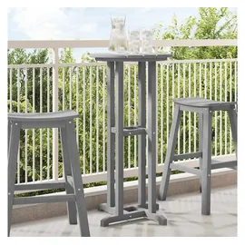 vidaXL Bartisch 55 x 55 x 107 cm Hellgrau