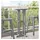 vidaXL Bartisch 55 x 55 x 107 cm Hellgrau