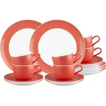 SELTMANN WEIDEN Liberty Pure Colors Kaffeeservice 18-tlg. Flamingo Red