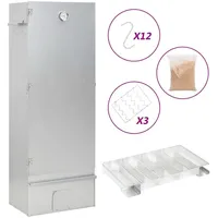 VidaXL Räucherofen mit Kaltrauchgenerator Verzinkter Stahl