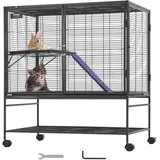 Vevor Kleintierkäfig mit Tablett, einfach aufzubauen für Hausratten, Hamster, Meerschweinchen, Chinchillas, Eichhörnchen, Igel, Hasen