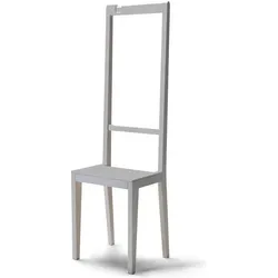 Alfred Stuhl und Garderobe grau