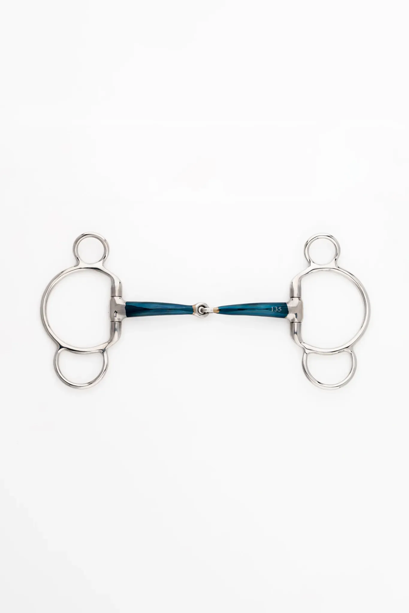 Kavalkade ergonomisches 3-Ring-Gebiss, einfach gebrochen, 14 mm