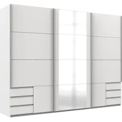 Wimex Schwebetürenschrank »Emden moderner Kleiderschrank mit Spiegel und Schubladen BESTSELLER«, Schlafzimmer Schrank Garderobenschrank mit Schwebetüren Topseller Wimex Weiß