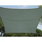 Perel Sonnensegel Grün-Grau Quadratisch 5 x 5 m