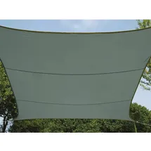 Perel Sonnensegel Grün-Grau Quadratisch 5 x 5 m