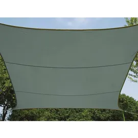 Perel Sonnensegel Grün-Grau Quadratisch 5 x 5 m