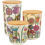 Wenko Vorratsdosen Mod. Garden 15 x 10 x 10 cm 2,15 l 3-teiliges Set