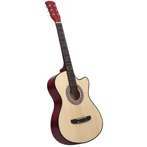 vidaXL Westerngitarre Akustisch Cutaway mit 6 Saiten 38" Lindenholz