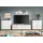 Home Affaire Wohnwand HOME AFFAIRE "FLORENZ, 4-teilige Wohn-Kombination, hochwertige MDF-Front", weiß (weiß hochglanz tiefzieh), B:350cm H:160cm T:41cm, Holzwerkstoff, Kastenmöbel-Sets, Wohnwand, Wohn-Kombination, Wohnzimmer-Möbel, Wohnzimmer,Kombination, Kombi