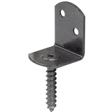 GAH Alberts Flechtzaunhalter L-Form 83 x 30 x 32 mm Schwarzdiamant