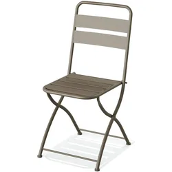 Essentials Breeze Bistro Klappstuhl Metall – Cappuccino