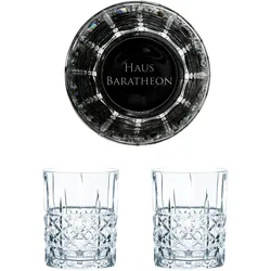 Nachtmann Game of Thrones Whiskygläser Set Haus Baratheon, 2 Whisky-Tumbler