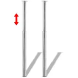 vidaXL Teleskopische Tischbeine 4 Stk. Chrom 710 - 1100 mm