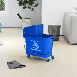 Homcom Putzwagen 60L Blau