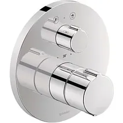 Duravit C.1 Brausethermostat C14200014010 chrom, 2 Verbraucher, Ab- und Umstellung