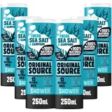 Original Source Duschgel Meersalz & Meerfenchel, vegan, 6er Pack (6 x 250ml)