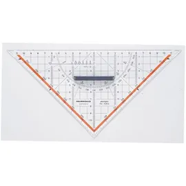 RUMOLD Geometriedreieck 1054 Transparent Länge der Hypotenuse: 25cm