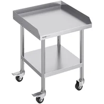 Vevor Arbeitstisch Edelstahl 610 x 610 x 762 mm Silber