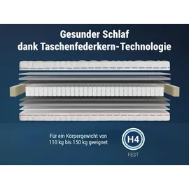 Betten-ABC OrthoMatra XXL-TFK 90 x 200 cm H4