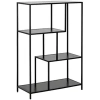 Actona Bücherregal Seaford 77 x 35 x 114 cm Schwarz