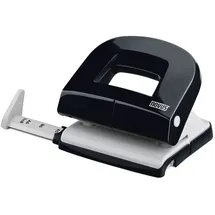 Novus E 216 16 Blatt Lochleistung, mit Anschlagschiene, für Büro und Schreibtisch) schwarz