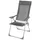 Buri Aluminium-Klappsessel 4-tlg. Schwarz/Grau