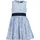 blue seven Sommerkleid BLUE SEVEN, Mädchen, Gr. 116, N-Gr, hl blau, Web, Obermaterial: 100% Baumwolle, bedruckt, gestreift, regular fit, Rundhals, Kleider Sommerkleid, im zeitlosem Streifen-Design mit tollem Herzen-Allover
