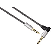 Hama Audiokabel AluLine 3,5mm-Klinken-Stecker / 90°-Klinken-Stecker 0,75m