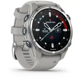 Garmin Descent MK3 - Nebelgrau - 43mm - Silikonarmband