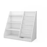 Vicco Kinderregal Conny Weiß 90 x 80,5 cm mit großen Ablagen