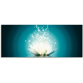 ARTland "Magie der Lotusblume blau (farbe bild(er): blau), B:125cm H:50cm, Bilder, in verschiedenen Größen