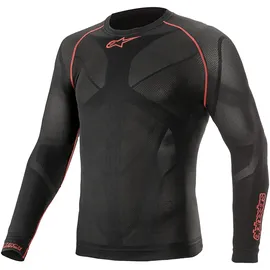 Alpinestars Ride Tech V2 Langarm-baselayer Schwarz/Rot XS-S