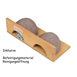 BigDean 3 Stück Schwalbennistkasten Doppelnest Schwalbennest Mehlschwalbennest Nistkasten Nisthilfe Schwalben Holzbeton