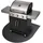 Tulup Grill-Unterlage 80 x 90 cm Metall Schwarz