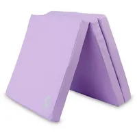 JEFlex - Lila klappbare Weichbodenmatte & Turnmatte 180 x 60 x 6 cm MADE IN GERMANY/faltbare Gymnastikmatte/platzsparende Fitnessmatte & faltbare Yogamatte/dicke Sportmatte für Kinderzimmer