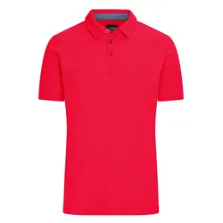 Herren Used Look Polo - Farbe blau, rot, weiß - Größe S