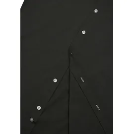 RUSTY NEAL Langarmhemd RUSTY NEAL, Herren, Gr. 4XL, EURO-Größen, schwarz (schwarz, grau), 60% Baumwolle, 37% Polyester, 3% Elasthan, unifarben, Hemden, mit Krawatte