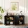 Okwish Sideboard 80 x 80 x 40 cm Schwarz