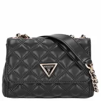 GUESS Umhängetasche Giully Mini 2 Comp.Convertible Flap black