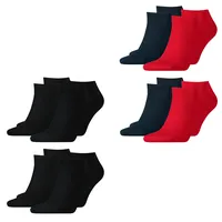 Tommy Hilfiger Herren Sneaker Socken FLAG Sport Baumwolle - 4er 6er 8er Multipack in 39-42 4 Paar Schwarz 8er Pack