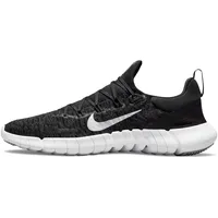 Laufschuh NIKE "FREE RUN 5.0" Gr. 38, schwarz-weiß (black-white-dk-smoke-grey) Schuhe