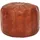 KADIMA DESIGN Sitzhocker Echtleder 52 x 40 x 52 cm Braun