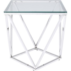 KARE DESIGN Beistelltisch 85031 Cristallo Glas Silber