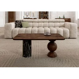 MASSIVMOEBEL24.DE Couchtisch Mango Dunkelbraun Holz 100 x 60 x 45 cm