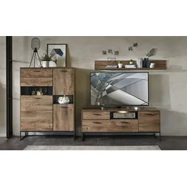 Uno New York TV-Lowboard 156,0x62,0x48,0 Mehrfarbig Holzwerkstoff