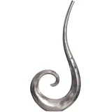 FineBuy FineBuy, Vase 100 cm Aluminium Blumenvase Spirale Bodenvase Wohndeko Gross Dekovase Modern (1x)