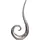 FineBuy FineBuy, Vase 100 cm Aluminium Blumenvase Spirale Bodenvase Wohndeko Gross Dekovase Modern (1x)