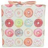 EMI & SAM Kindersitzerhöhung SITZKISSEN Sitzerhöhung für Kinder Stuhlkissen Kinderstuhl Hochstuhl, 6. Donuts bunt